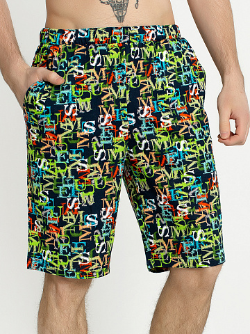 Шорты Мужские Буквы Яркие арт.мк218бя